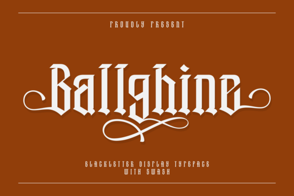 Ballghine: A Bold Blackletter Font with Medieval Flair