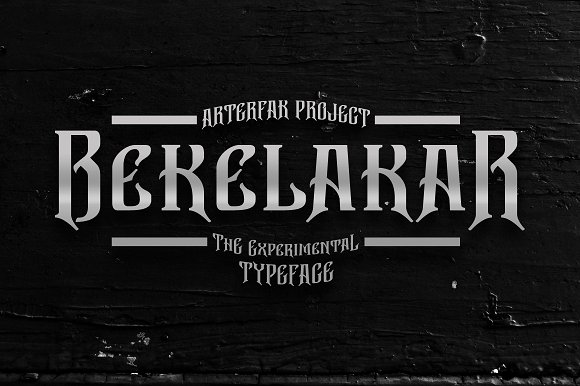 Bekelakar: The Blackletter Font with a Bold, Gothic Edge