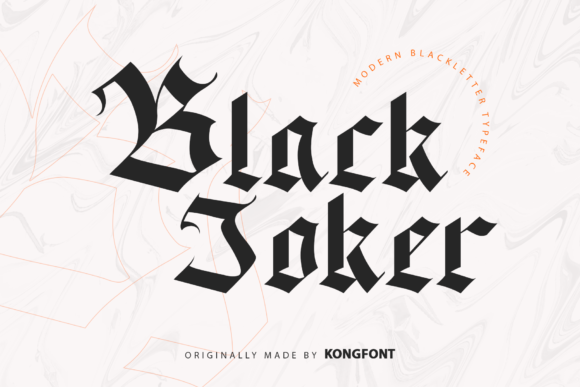 Black Jocker: A Vintage Blackletter Font for Modern Design