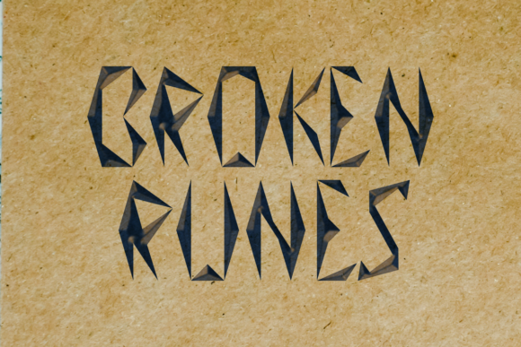 Broken Runes: A Bold Blackletter for Modern Branding