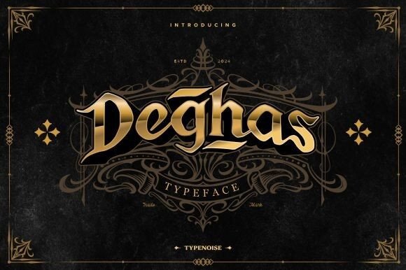 Deghas: The Blackletter Font with a Modern Edge