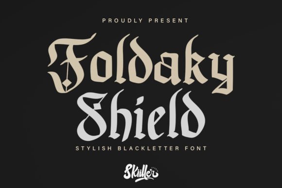Foldaky Shield: A Bold Blackletter for Modern Edge