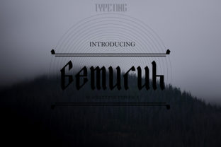 Gemuruh: A Modern Blackletter for Bold Branding