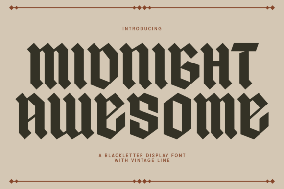 Midnight Awesome: Mastering Bold Blackletter Typography