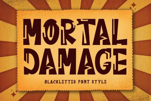 Mortal Damage: A Blackletter Typeface for Bold, Unforgettable Designs