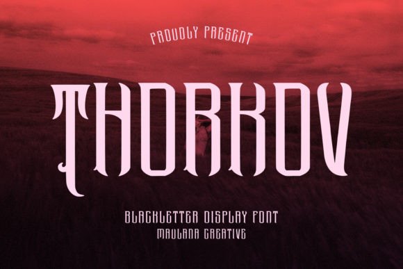 Unleashing the Power of Thorkov: A Designer's Guide to This Bold Blackletter Font